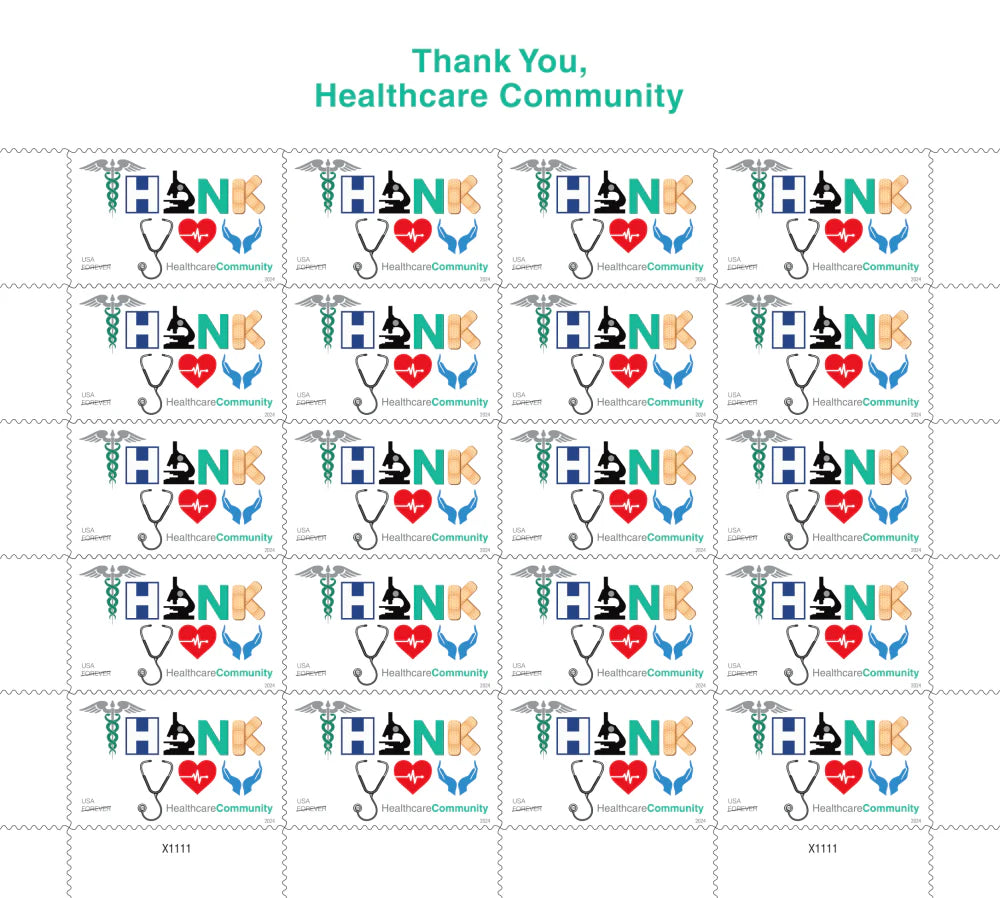 #.2024 Thank You Healthcare Community Stamps