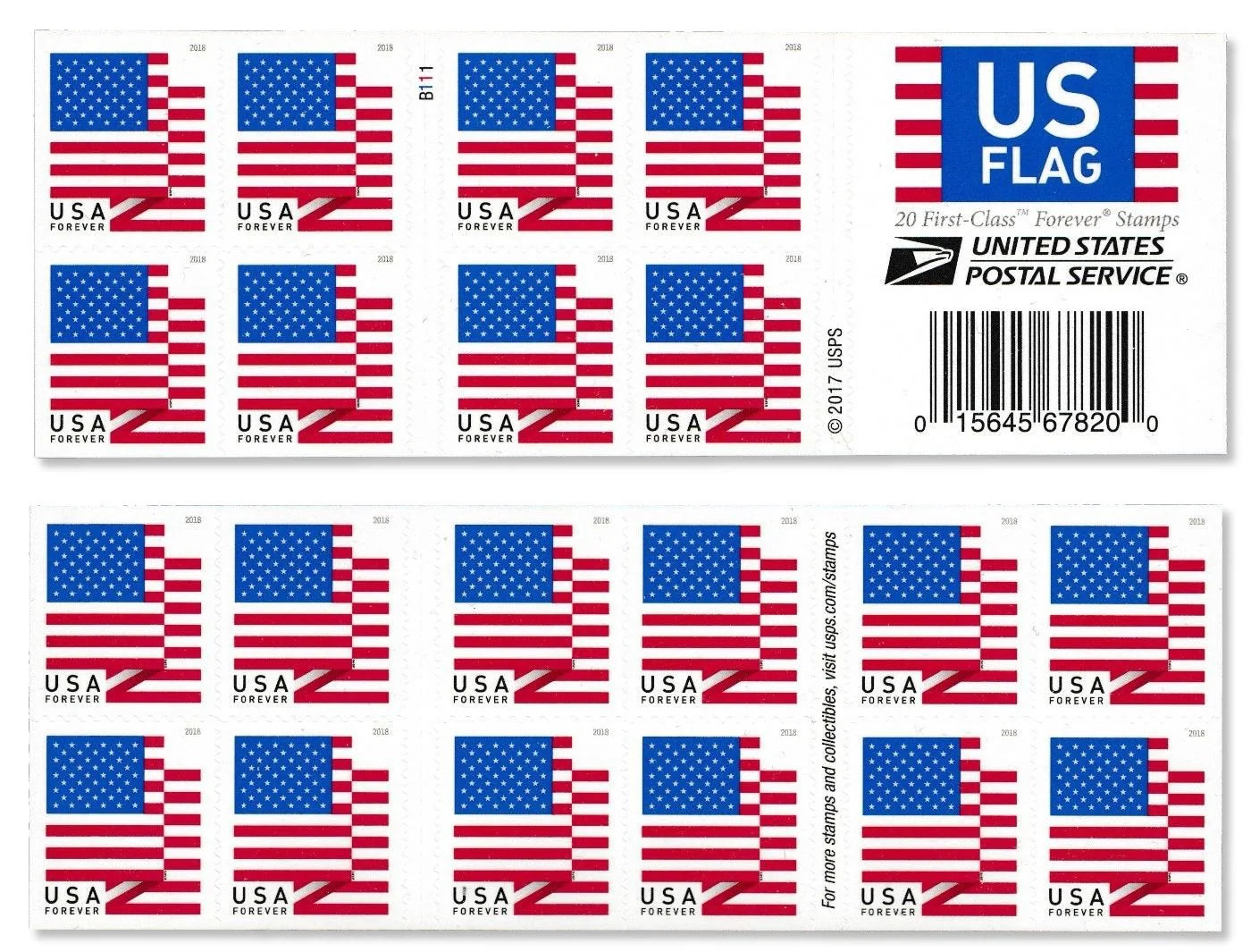 #.2018 us flag forever stamps