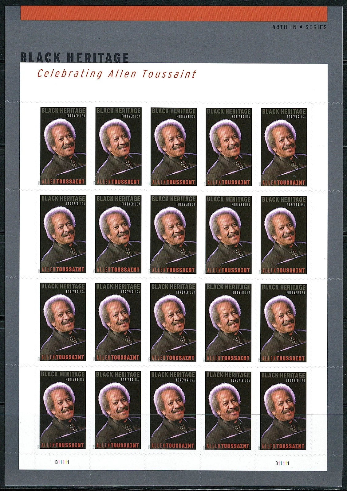 #.2025 Allen Toussaint Stamps