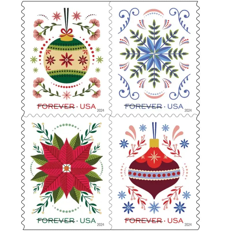 #.2024 Holiday Joy Forever Stamps