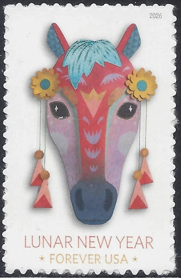 #.2026 Lunar New Year of the Horse Forever Stamps