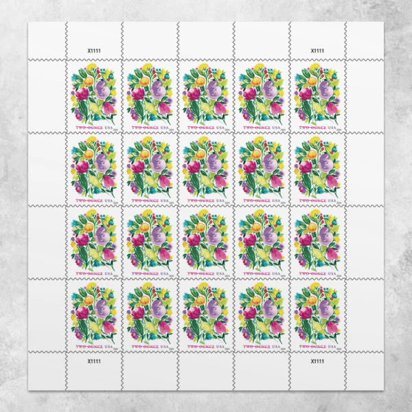 #.2024 US Wedding Blooms Forever Stamps