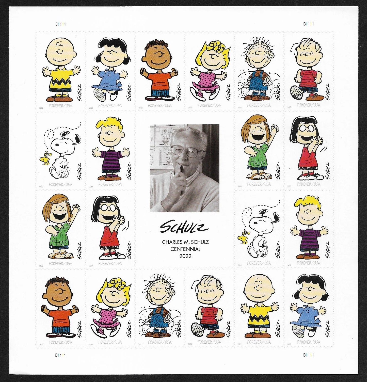 #.2022 Charles M. Schulz Stamps