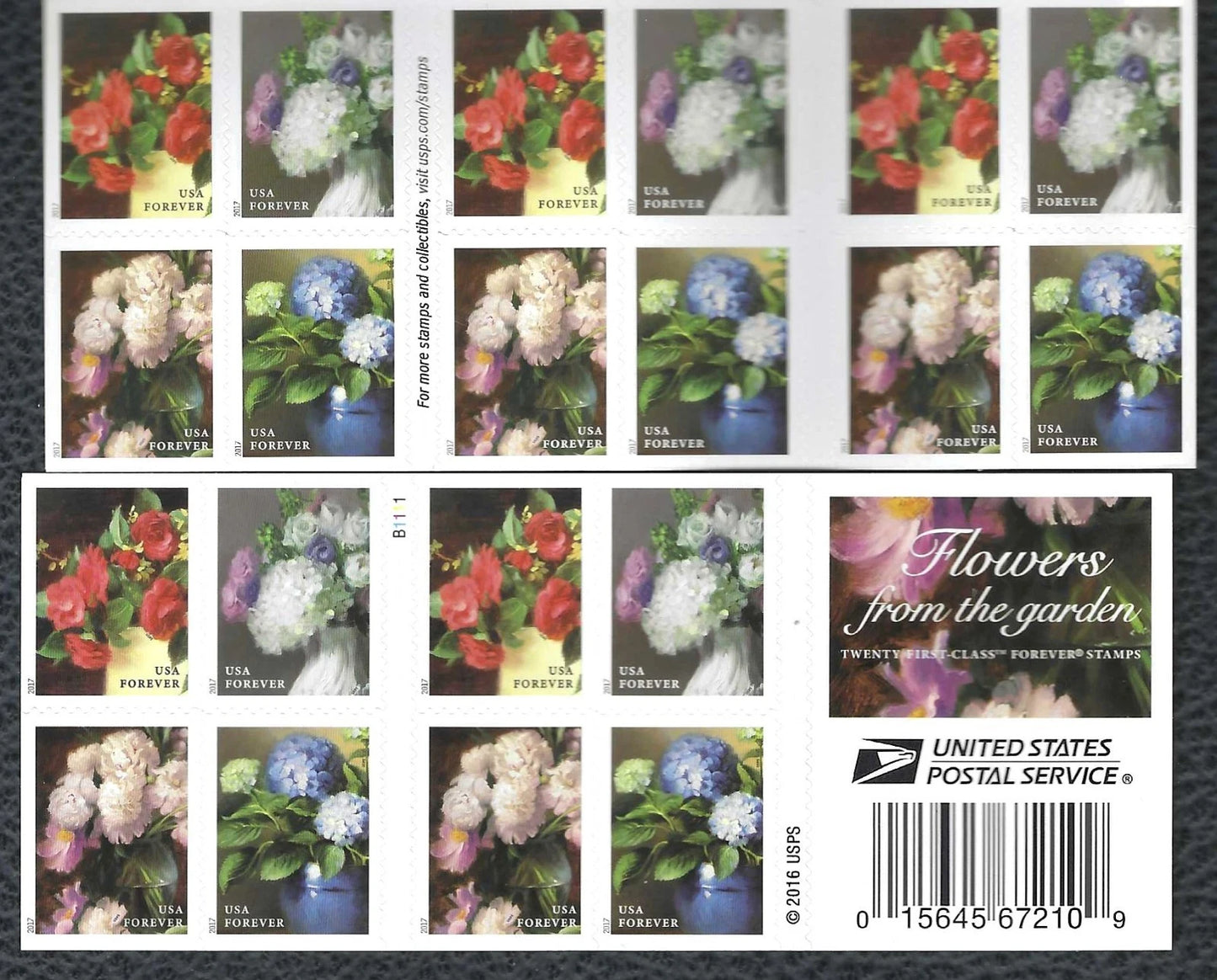#.2017 US Flowers from The Garden Forever Stamps
