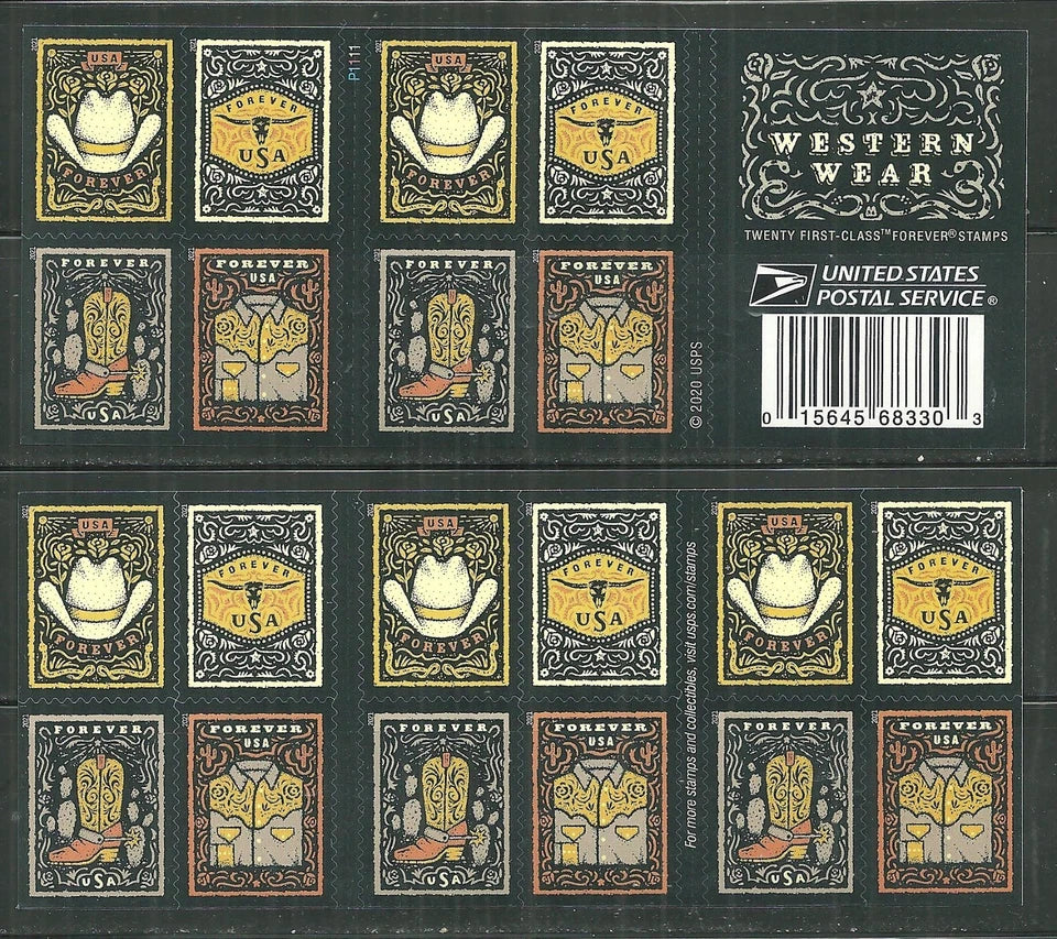 #.2021 US Western Wear Stamps