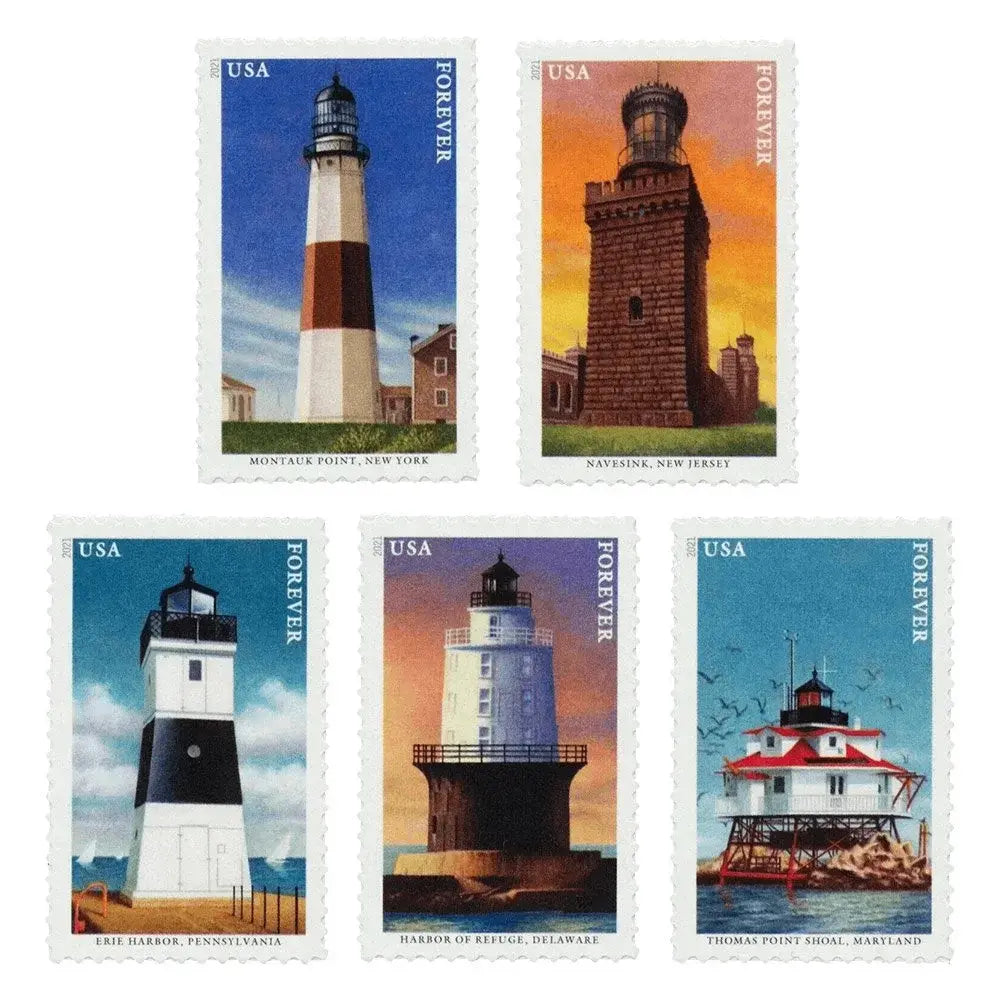 #.2021 Mid Atlantic Lighthouses Forever Stamp