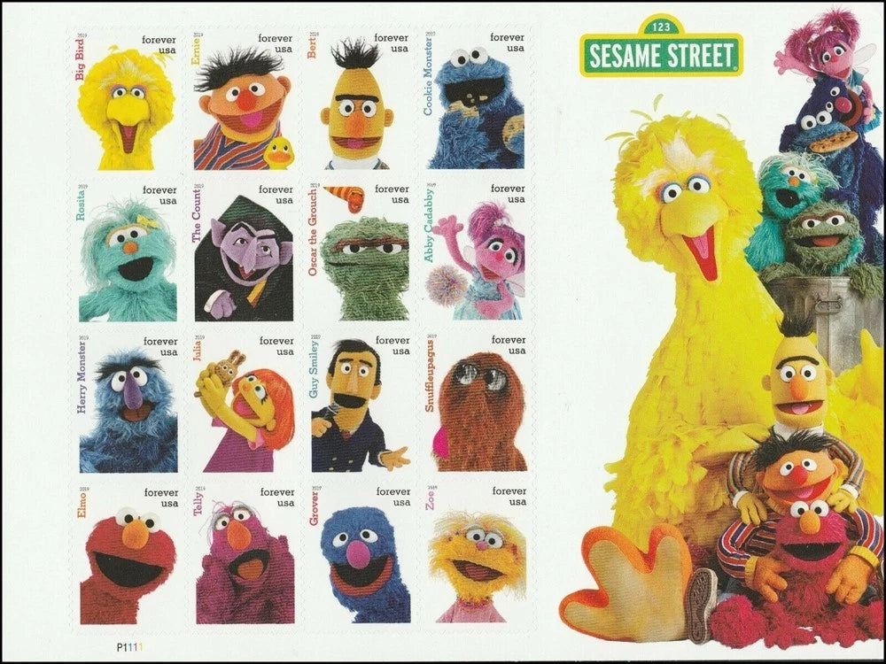 #.2019 US Sesame Street Stamps