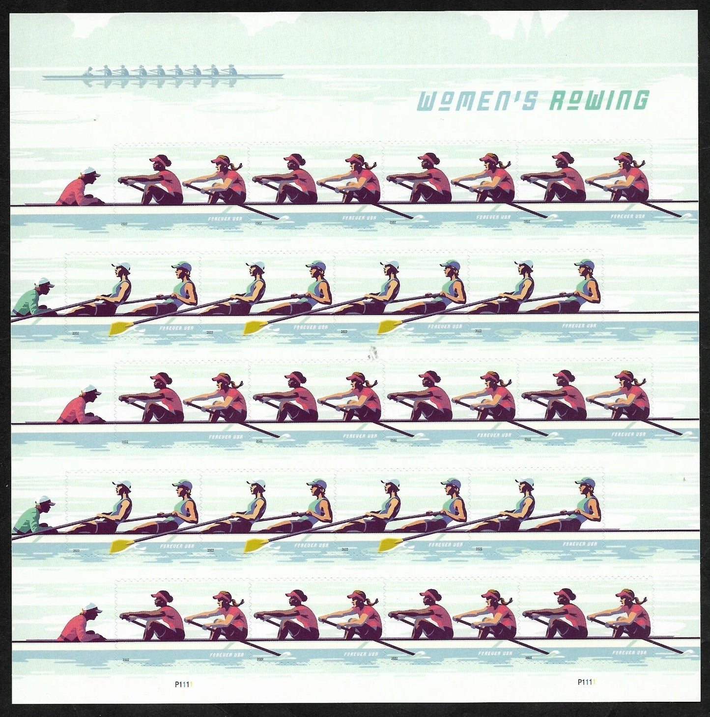 #.2022 Women's Rowing Stamps
