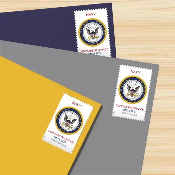 #.2025 U.S. Navy 250th Anniversary Commemorative Stamps