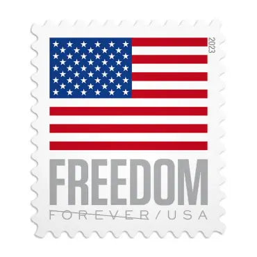 #.2023 us freedom flag forever stamp
