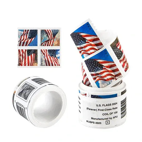 #.2024 US Forever American Flag Stamps Rolls