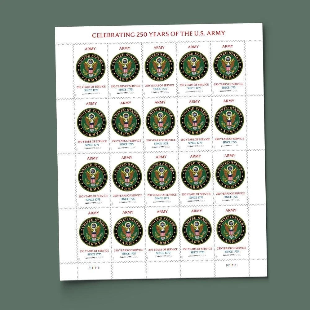 #.2025 U.S. Army 250th Anniversary Commemorative Stamps