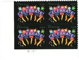 #.2011 US Neon Celebrate! Forever Stamps
