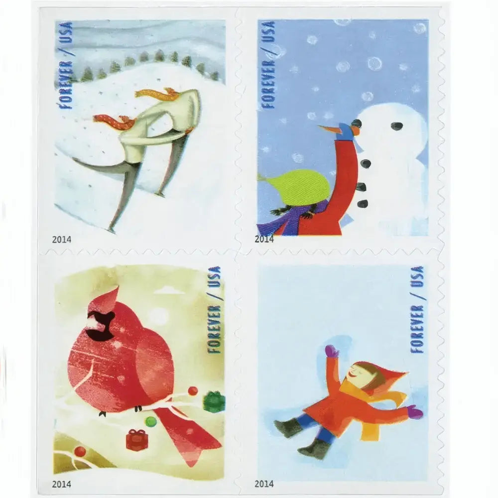 #.2014 US Winter Fun Stamps