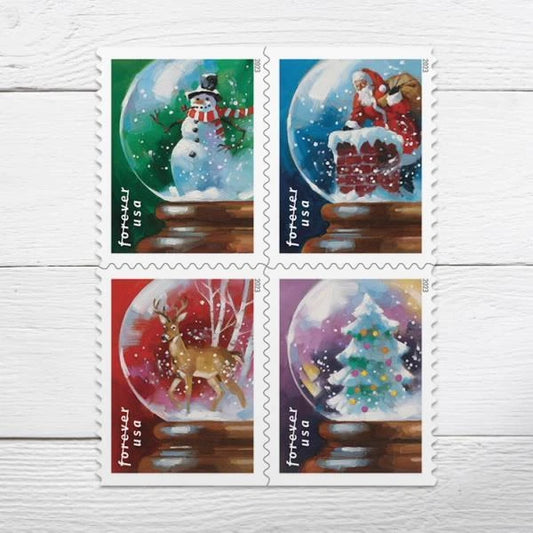 #.2023 US Snow Globes Booklet Stamps
