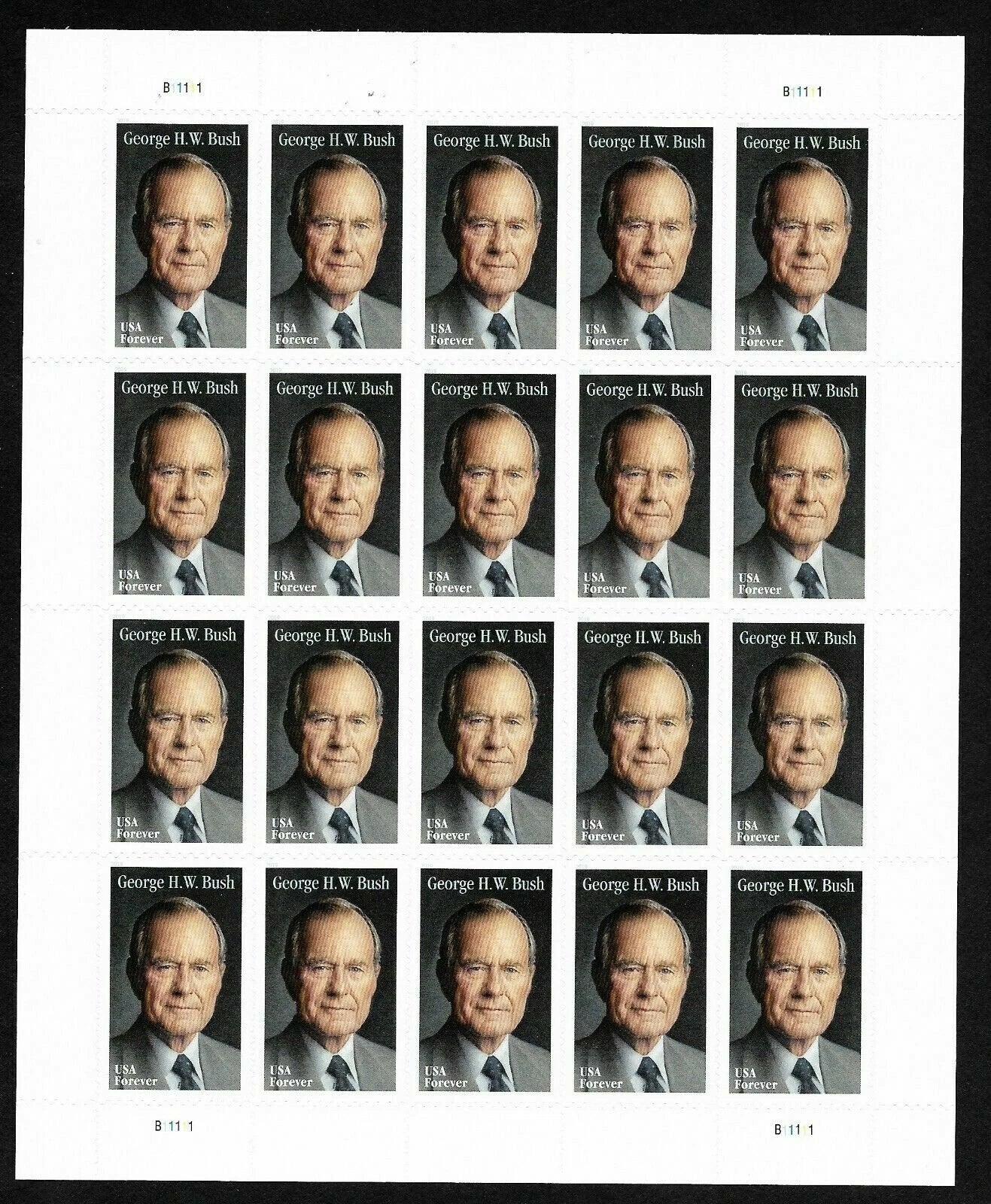 #.2019 honoring George H.W. Bush stamps