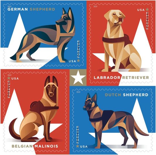#.2019 Military Working Dogs Stamps