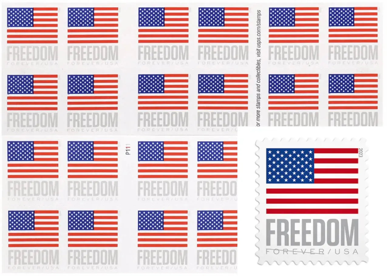 #.2023 us freedom flag forever stamp
