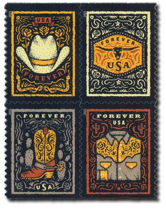 #.2021 US Western Wear Stamps