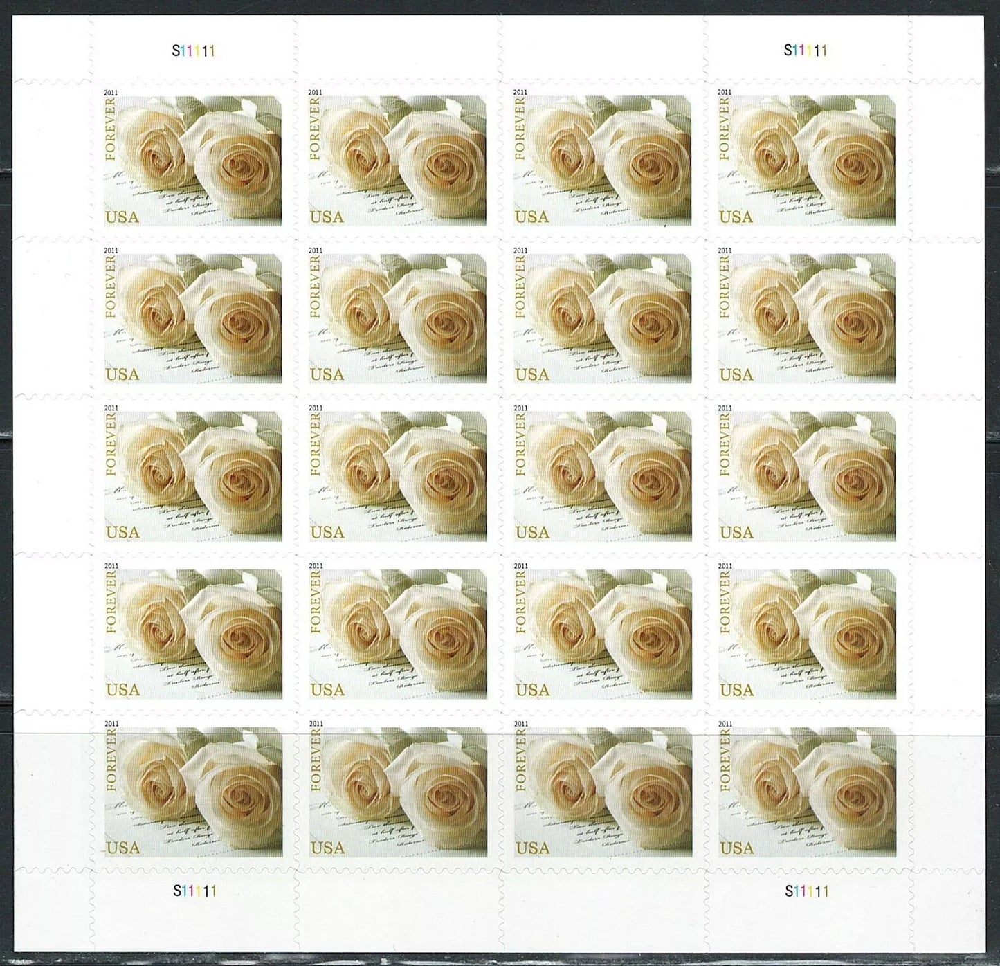 #.2011 US Wedding Roses Commemorative Forever Stamps