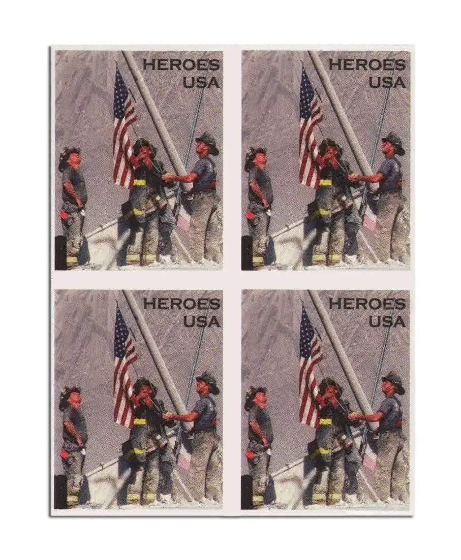 #.2001 US America Responds 9-11 Heroes Stamps