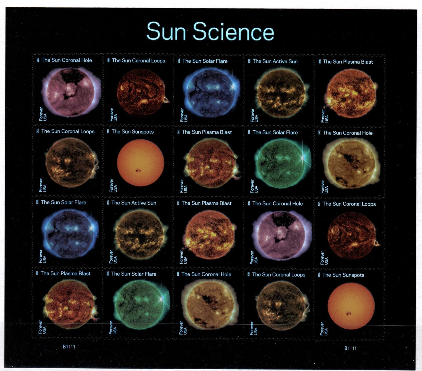 #.2021 Sun Science Forever Postage Stamps