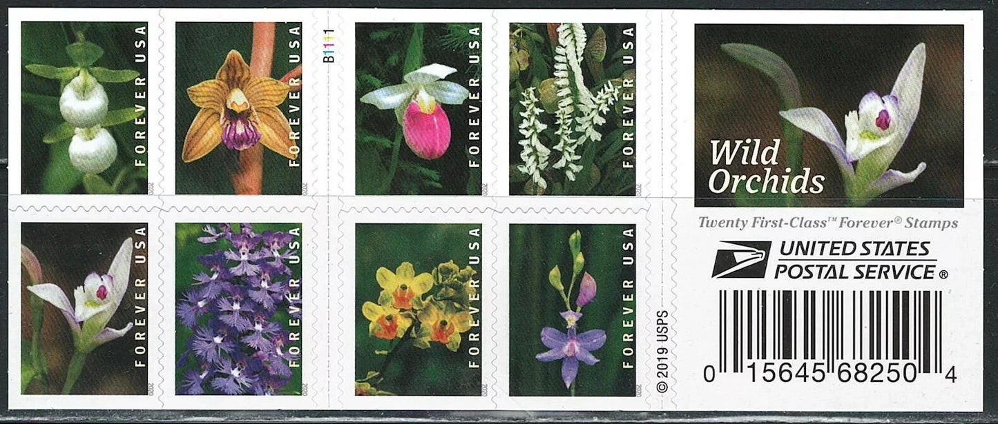 #.2020 US Wild Orchids Forever Postage Stamps