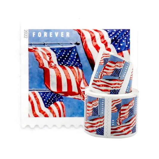 #.2022 US Forever American Flag Stamps Rolls