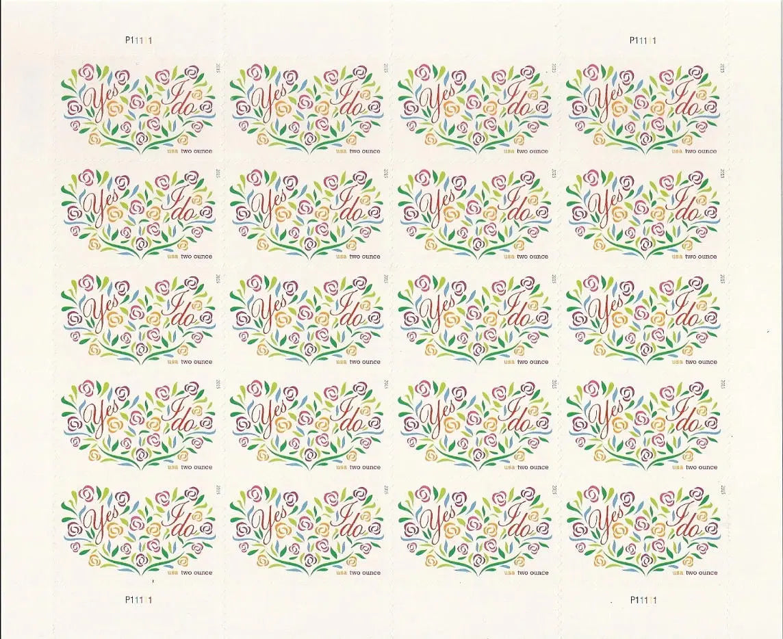 #.2015 yes-i-do full sheet stamp