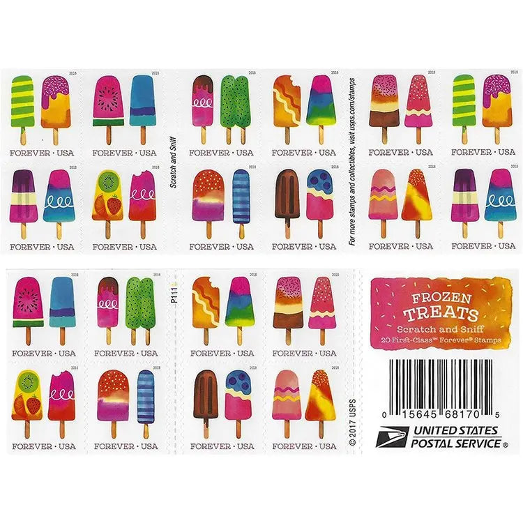 #.2018 Ice Cream Self Forever Stamp