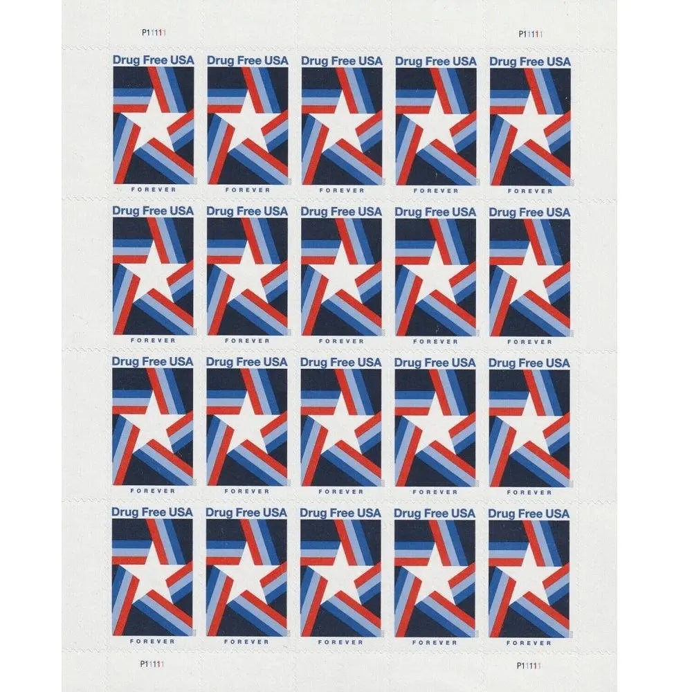 #.2020 US Drug Free USA Stamps