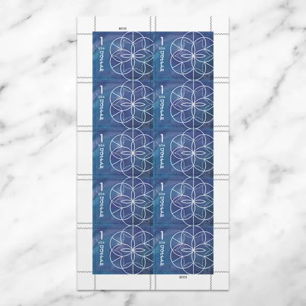 #.2024 $1 Floral Geometry Stamps