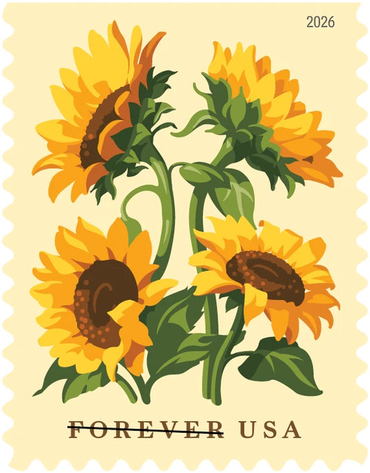 #.2026 Sunflowers Forever Stamp