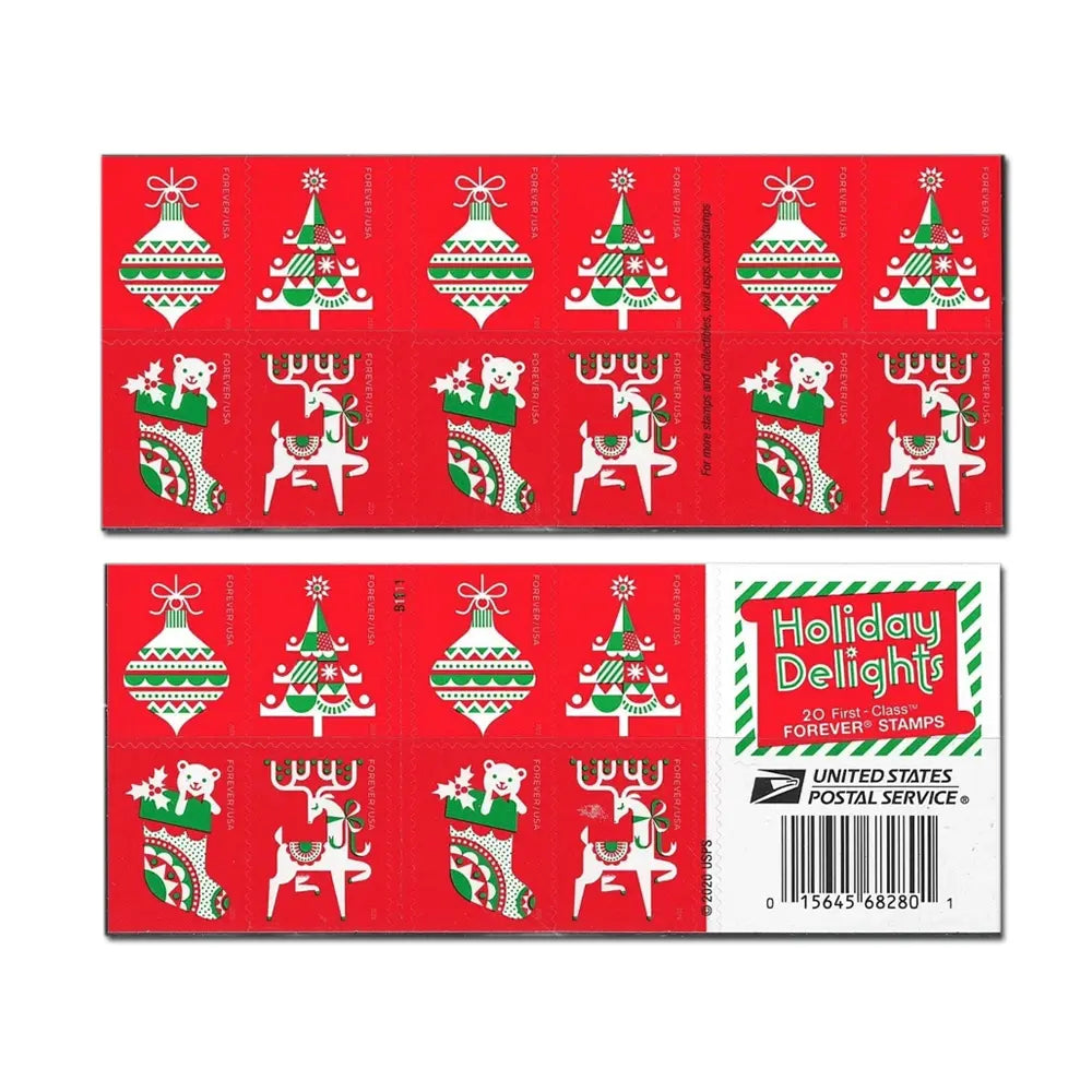 #.2020 US Holiday Delights Forever Stamps