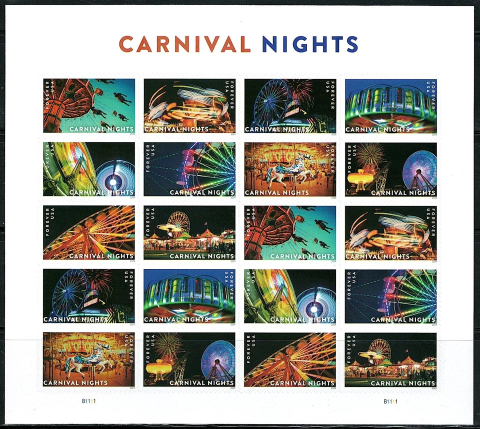 #.2024 Carnival Nights us forever stamps