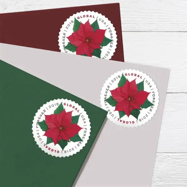 #.2018 Global Poinsettia Stamps