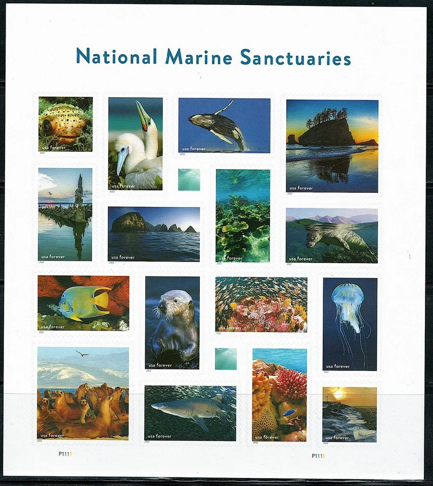 #.2022 US National Marine Sanctuaries Stamps