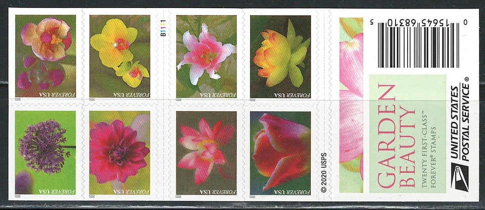 #.2021 US Garden Beauty Forever Postage Stamps