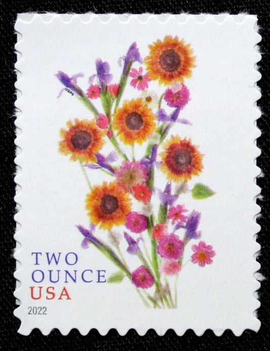 #.2022 US Two Ounce Sunflower Bouquet Stamps