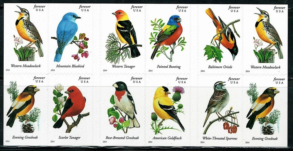 #.2014 Songbirds Forever Stamps