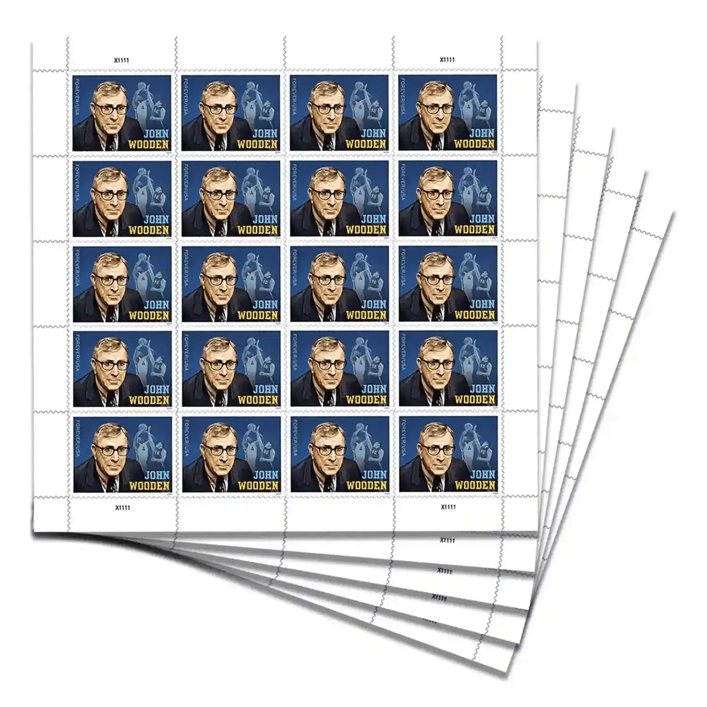 #.2024 U.S John Wooden Stamps