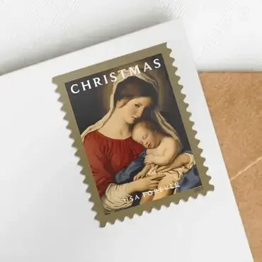 #.2024 us Christmas Madonna and Child Forever Stamps