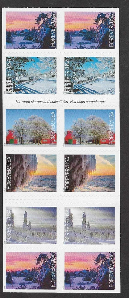 #.2025 Winter Landscapes Stamps