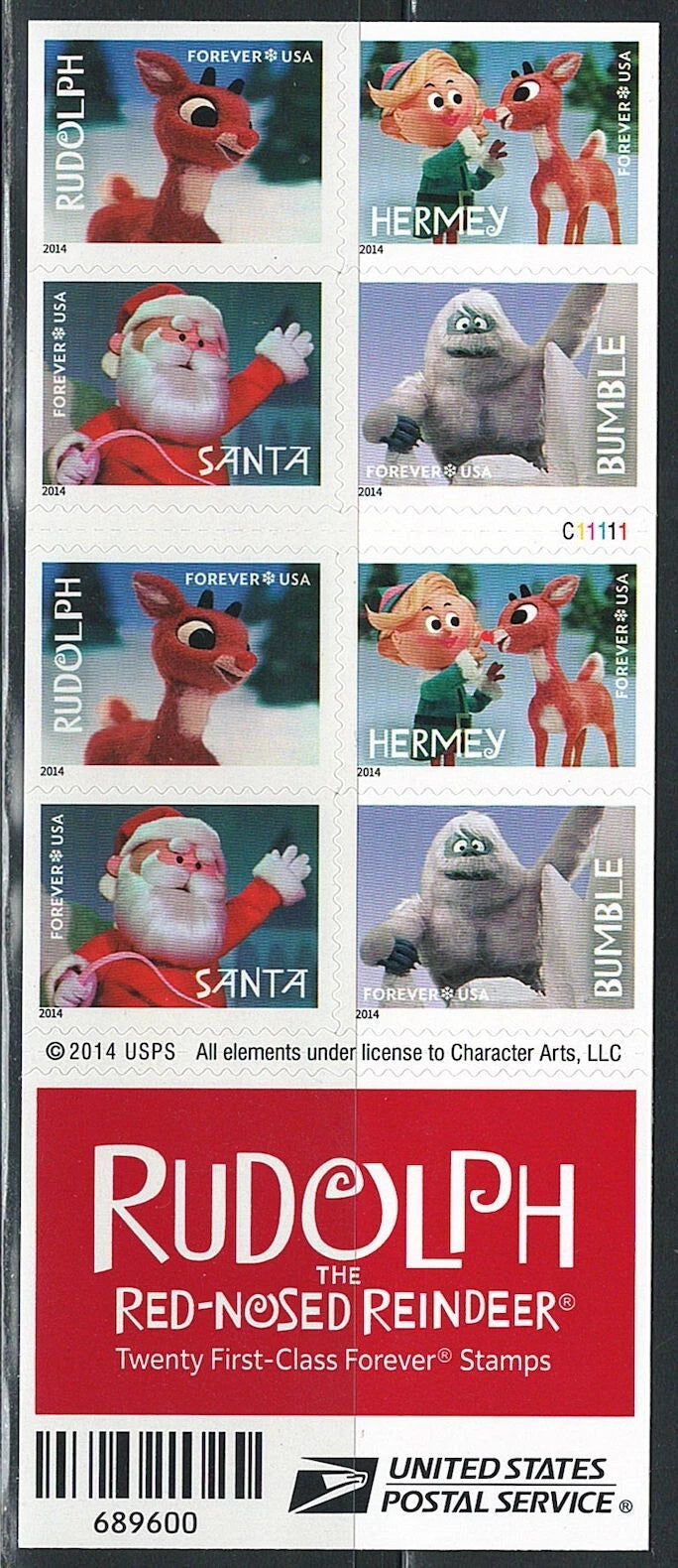 #.2014 rudolph forever stamp