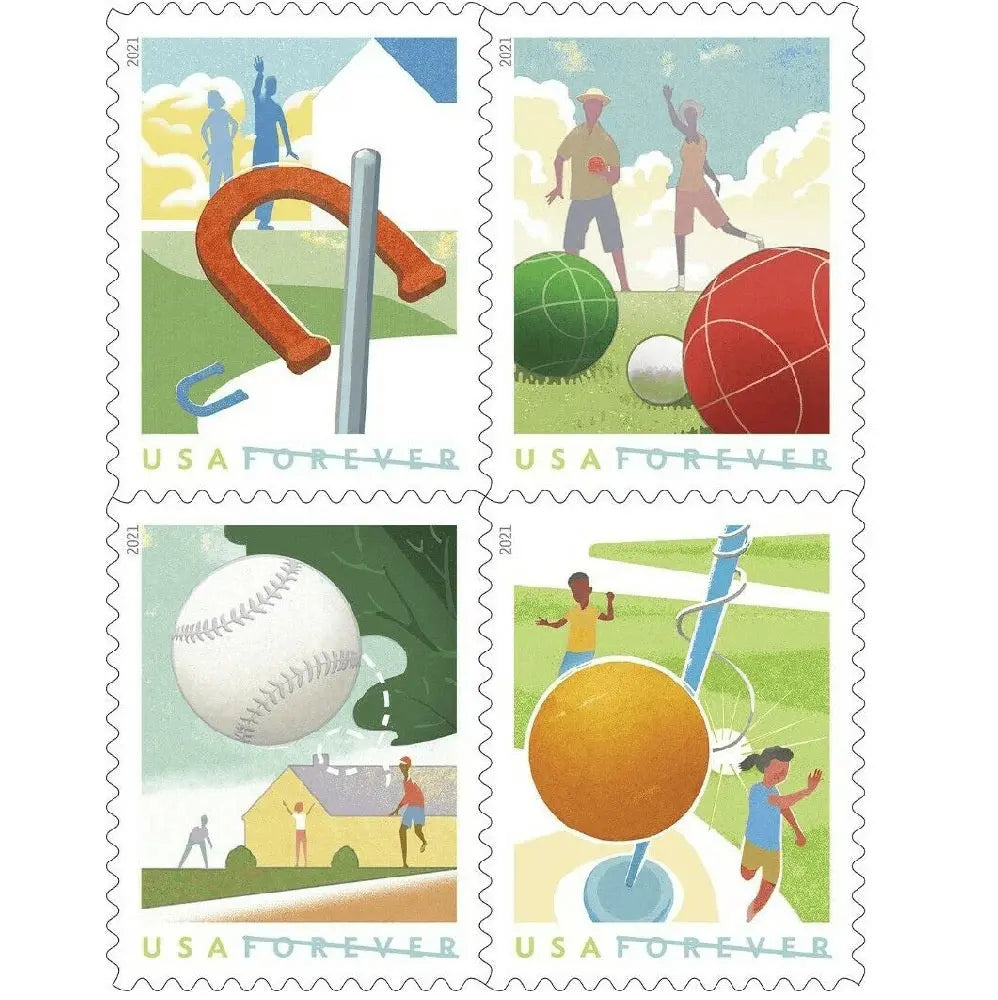 #.2021 US Backyard Games Forever Stamps