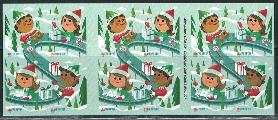 #.2022 US Holiday Elves Stamps