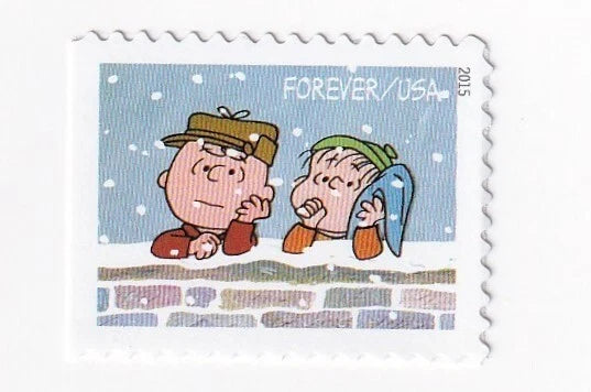 #.2015 US Charlie Brown Xmas Stamps