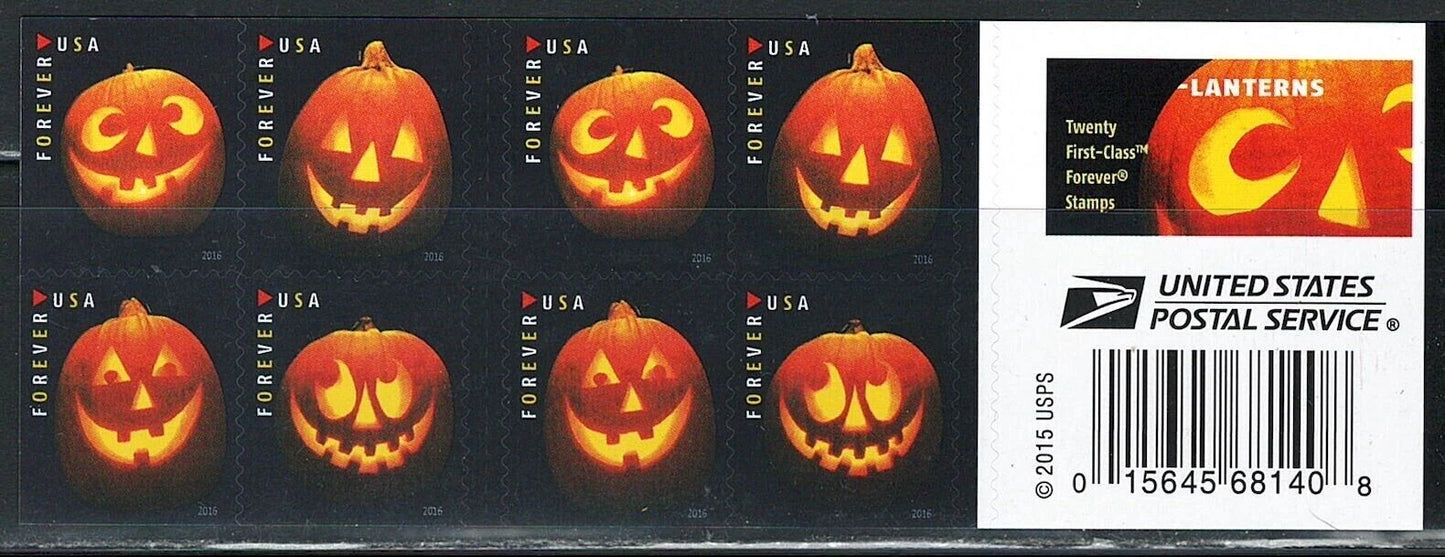 #.2016 US Jack o Lanterns Stamps