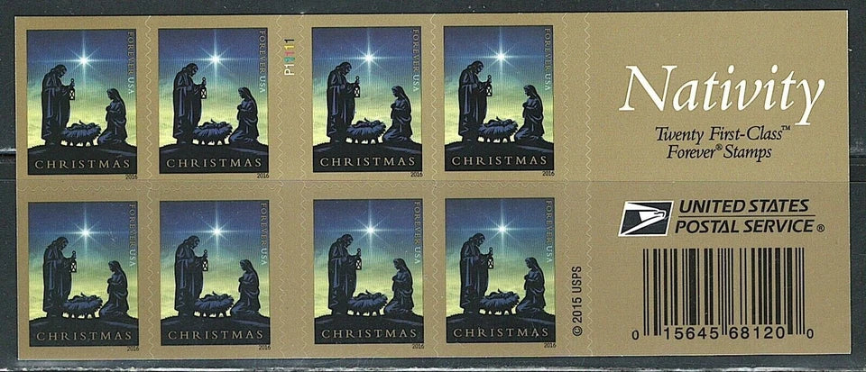 #.2016 Traditional Christmas Nativity Stamp