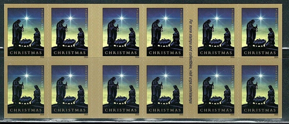 #.2016 Traditional Christmas Nativity Stamp